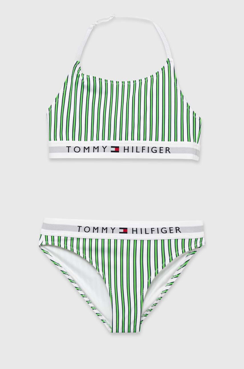 

Детски бански от две части Tommy Hilfiger в зелено, Зелен