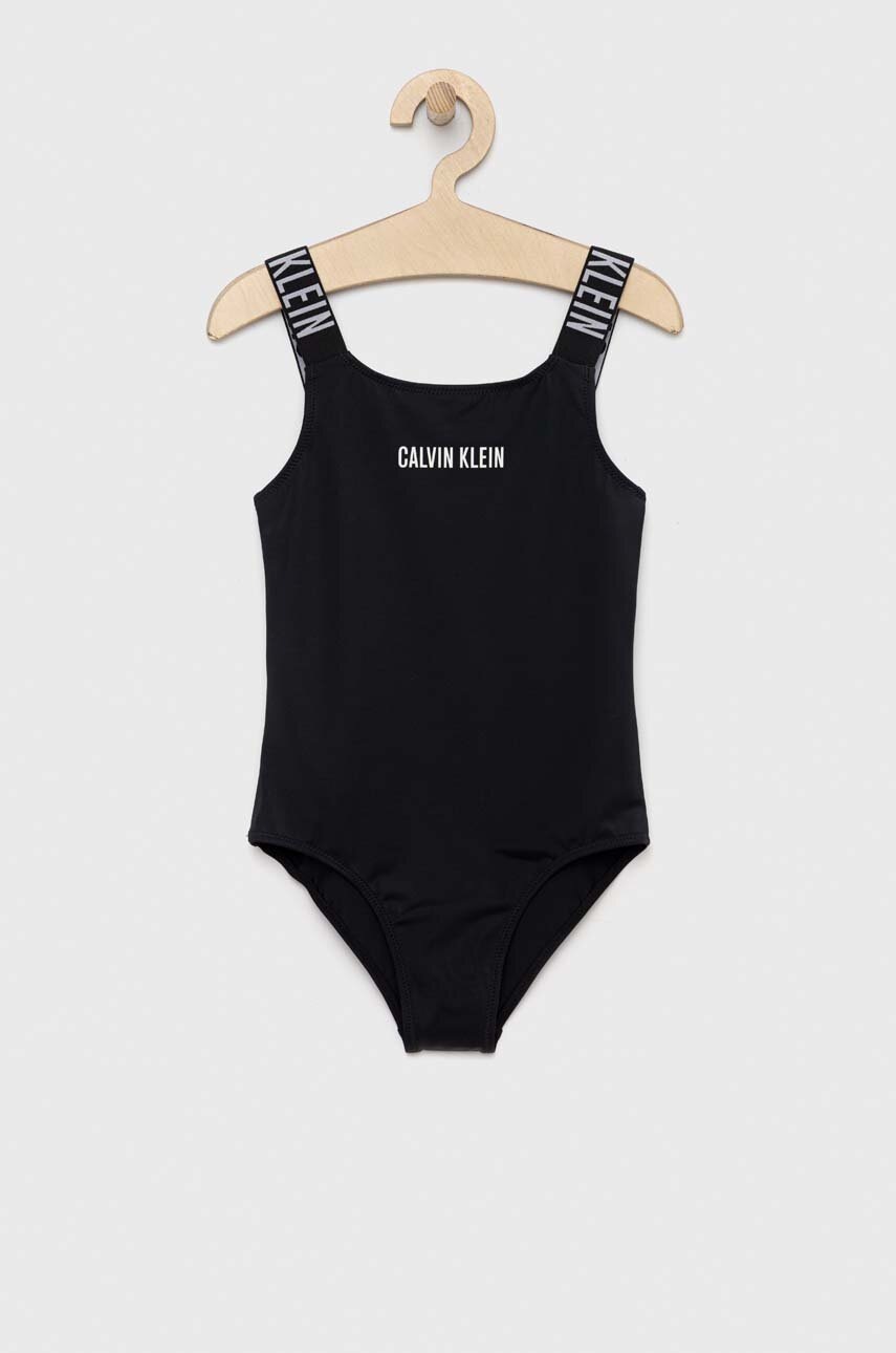 

Детски цял бански Calvin Klein Jeans в черно, Черен