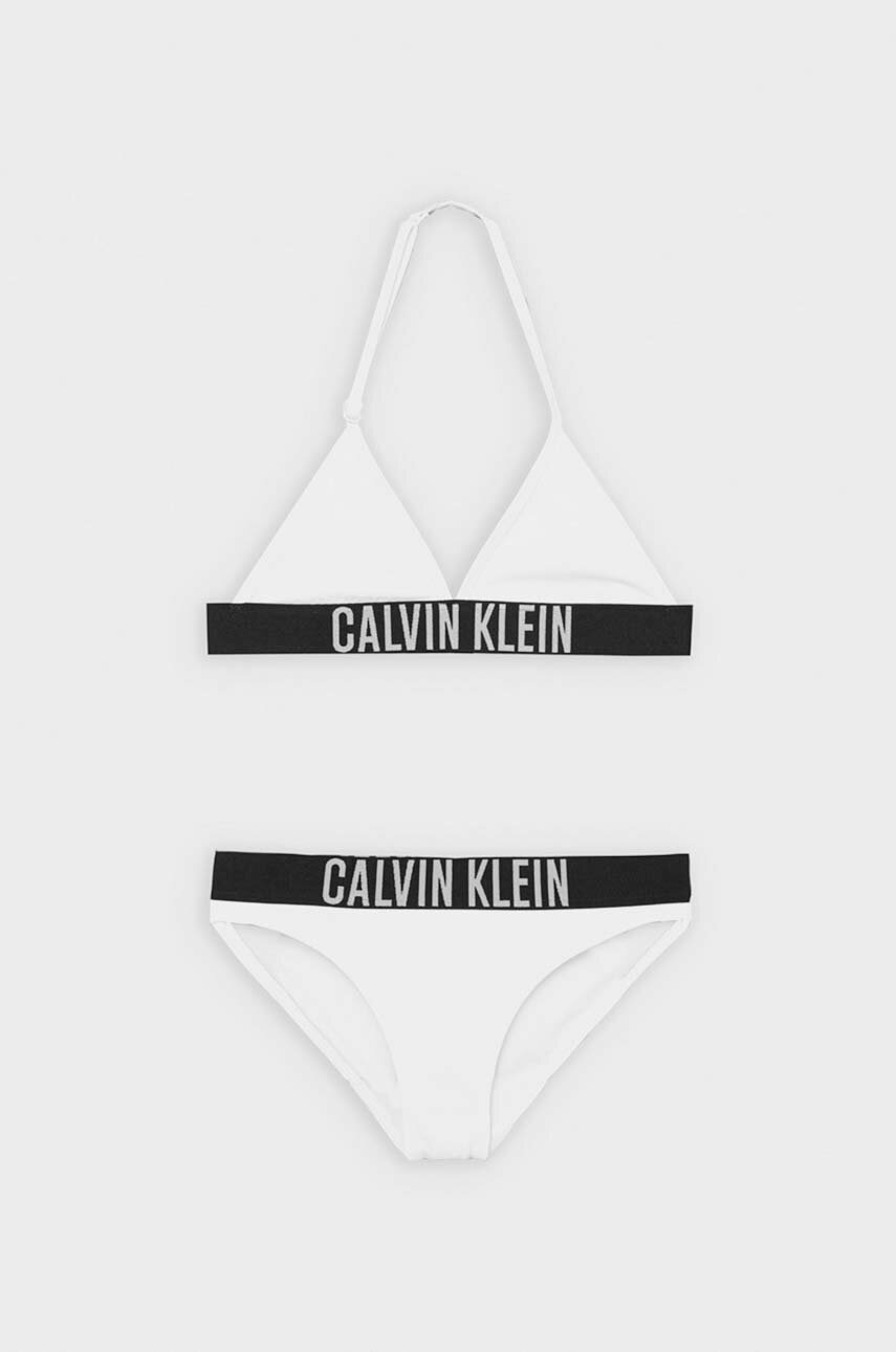 

Детски бански от две части Calvin Klein Jeans в бяло, Бял