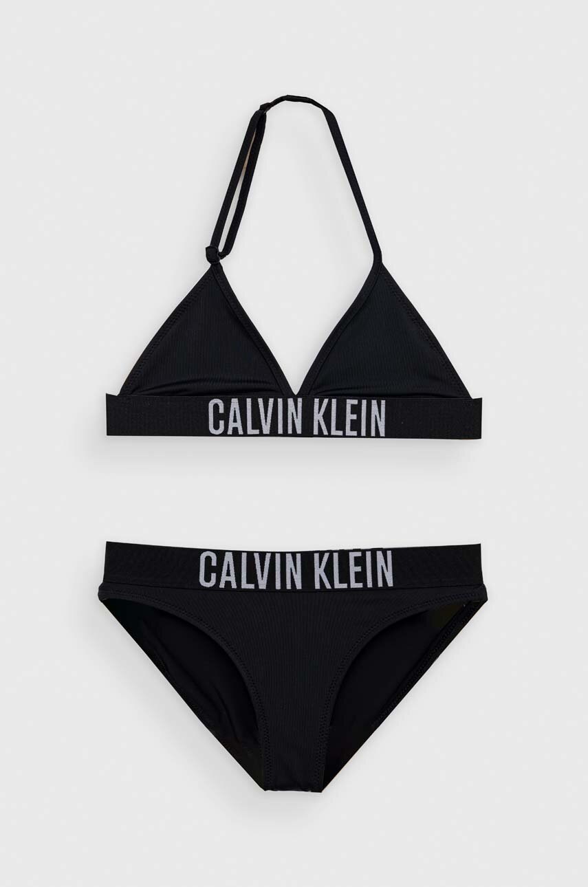 

Детски бански от две части Calvin Klein Jeans в черно, Черен