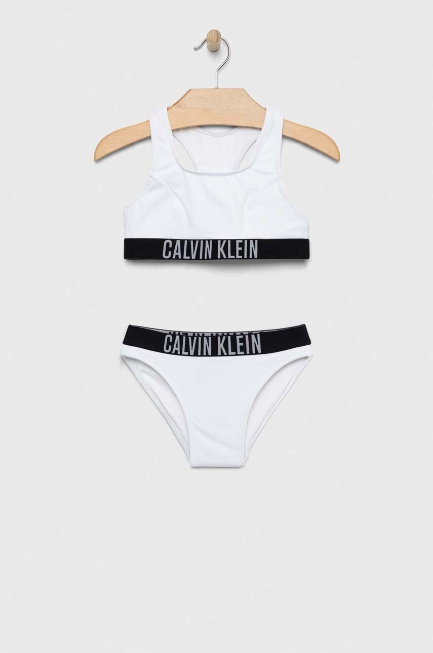 

Детски бански от две части Calvin Klein Jeans в бяло, Бял
