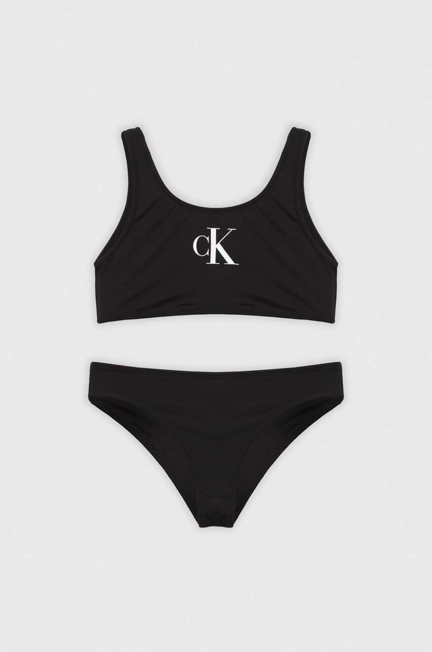 

Детски бански от две части Calvin Klein Jeans в черно, Черен