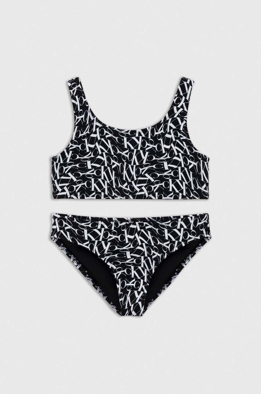 

Детски бански от две части Calvin Klein Jeans в черно, Черен