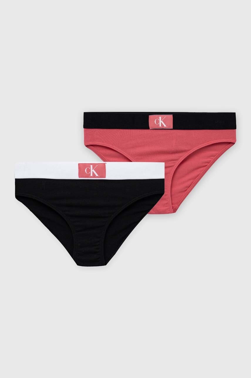 

Детски бикини Calvin Klein Underwear (2 броя) в розово, Розов