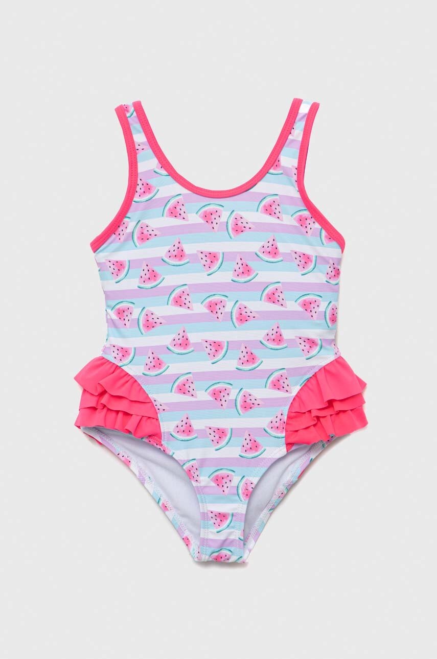 Суцільний дитячий купальник Lemon Explore колір фіолетовий Суцільний дитячий купальник Lemon Explore колір фіолетовий