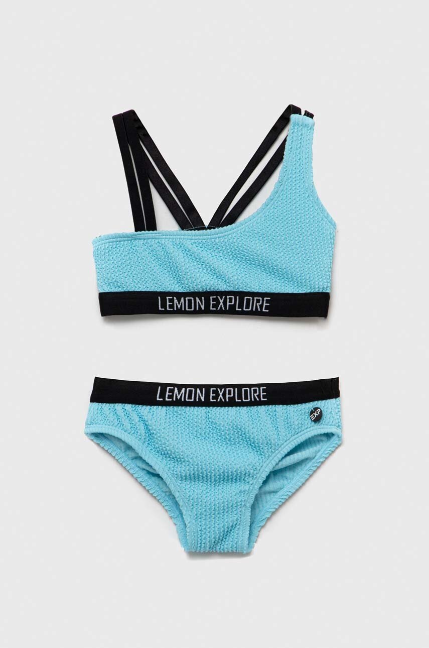 

Детски бански от две части Lemon Explore в синьо, Син