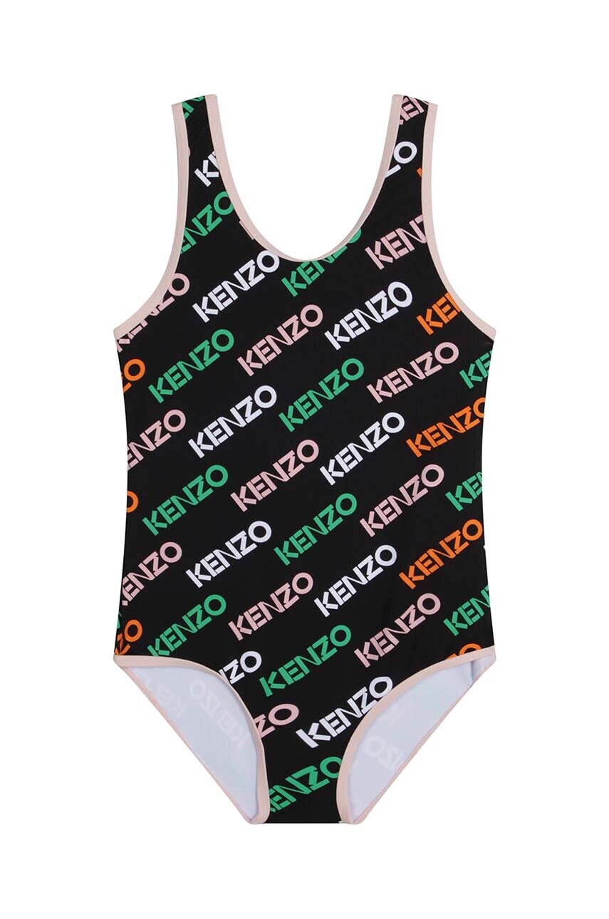 Kenzo kids costum de baie dintr-o bucată pentru copii culoarea negru