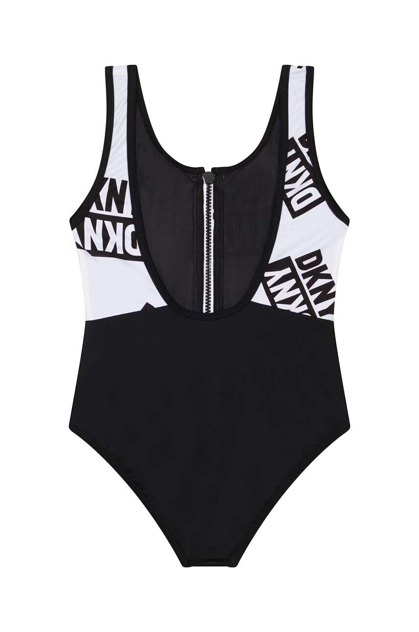 

Суцільний дитячий купальник Dkny колір чорний