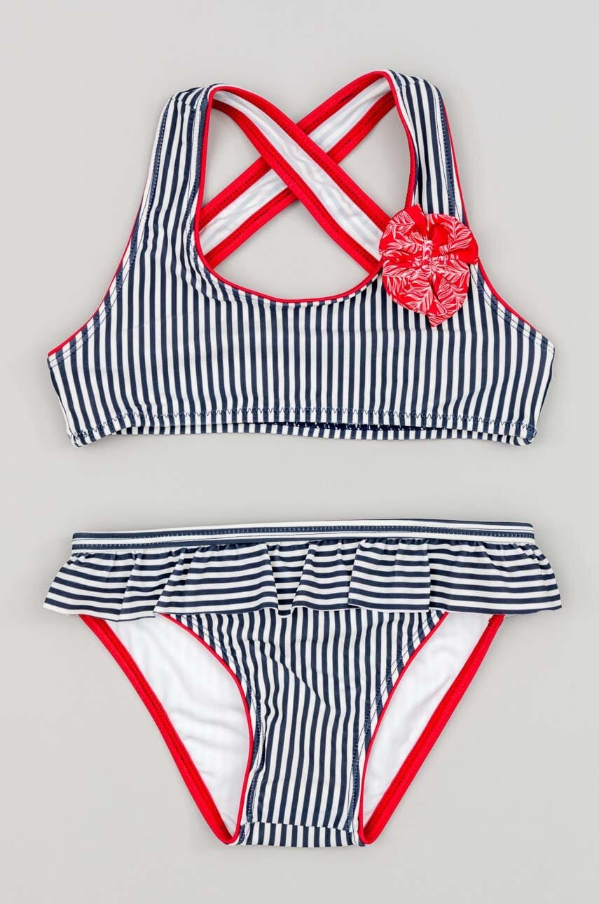 Zippy costum de baie pentru copii din două piese culoarea albastru marin