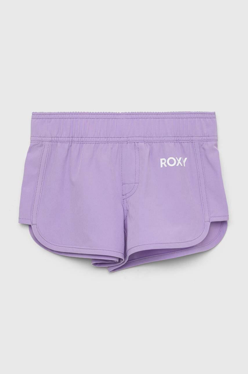 Roxy pantaloni scurti de baie copii culoarea violet