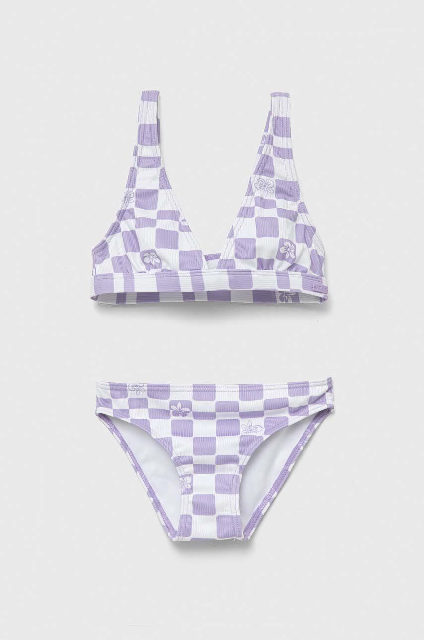 E-shop Dvoudílné dětské plavky Roxy fialová barva