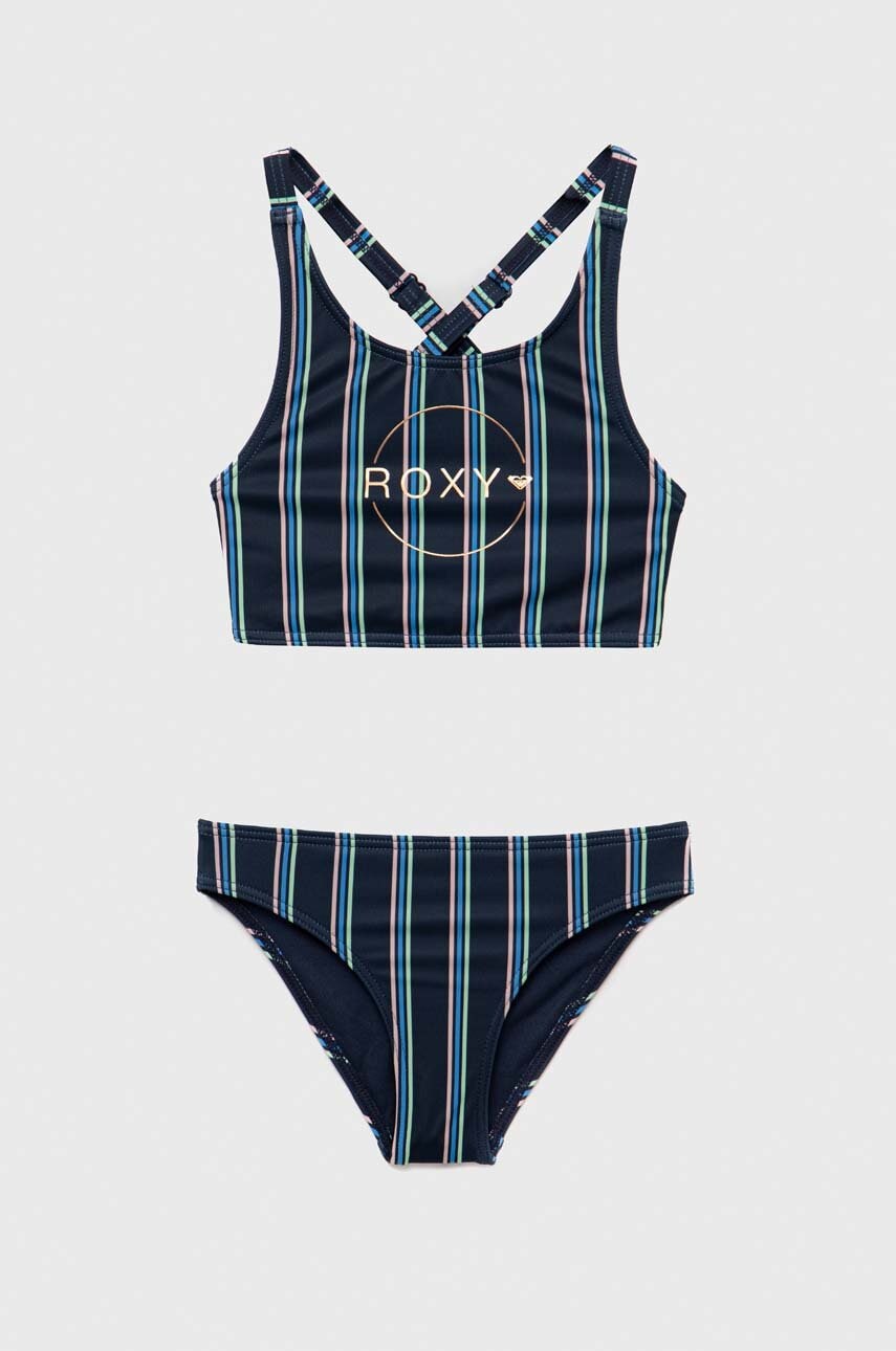 Детский раздельный купальник Roxy цвет синий Детский раздельный купальник Roxy цвет синий