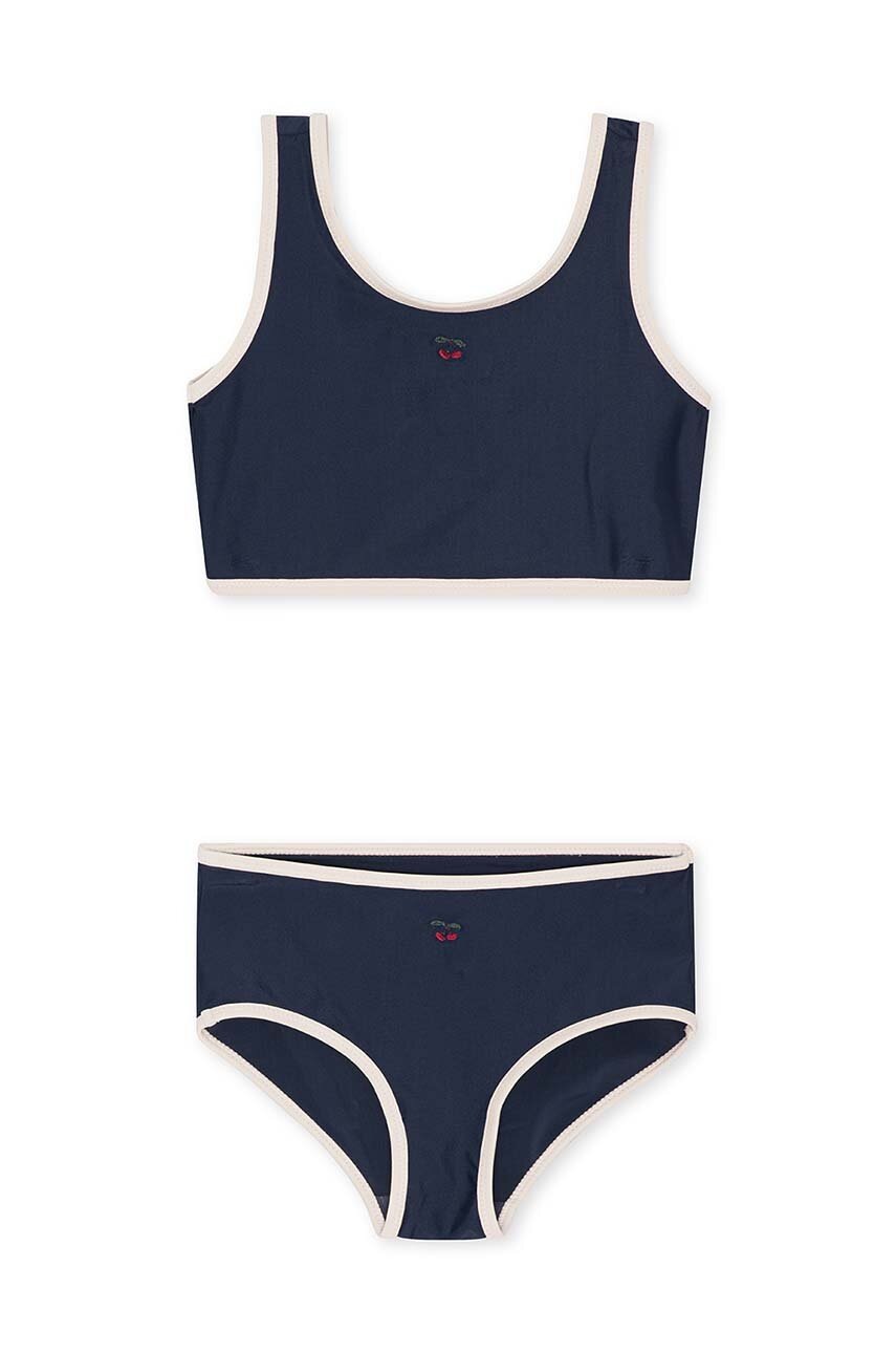 Роздільний дитячий купальник Konges Sløjd колір синій