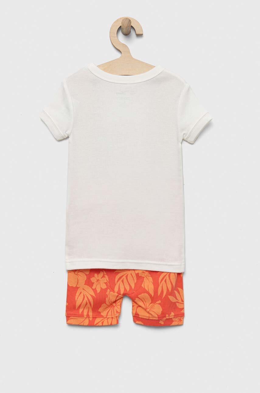 Детская хлопковая пижама GAP x Disney цвет белый узор
