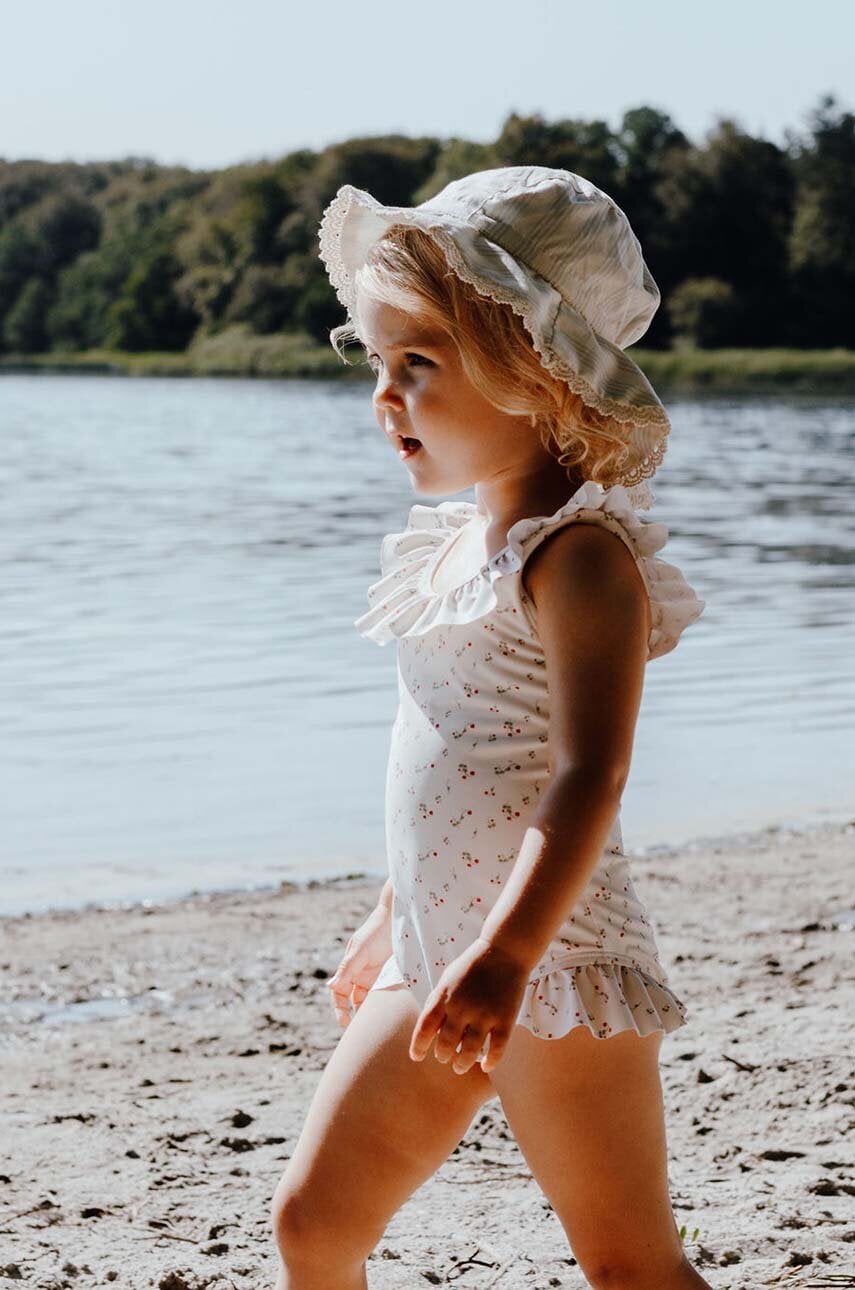 That's mine costum de baie dintr-o bucată pentru bebeluși culoarea alb