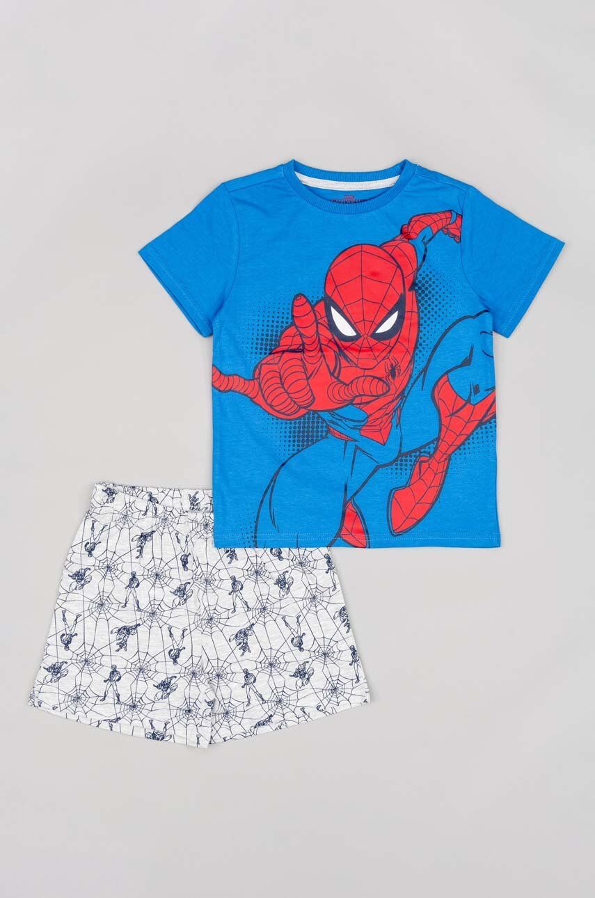 Dětské bavlněné pyžamo zippy x Spiderman - modrá -  100 % Bavlna