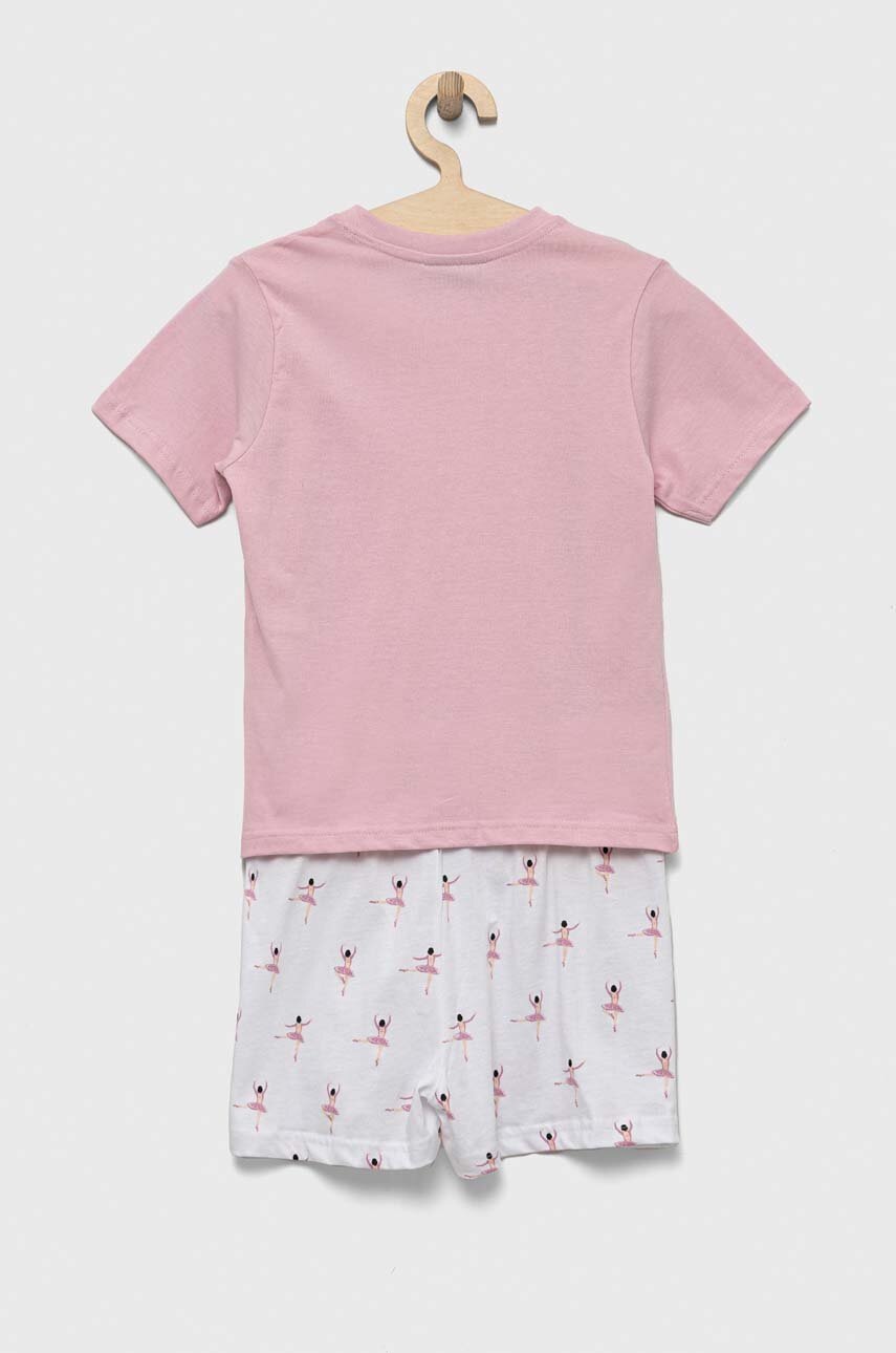 Детская хлопковая пижама Fila цвет белый узор Детская хлопковая пижама Fila цвет белый узор