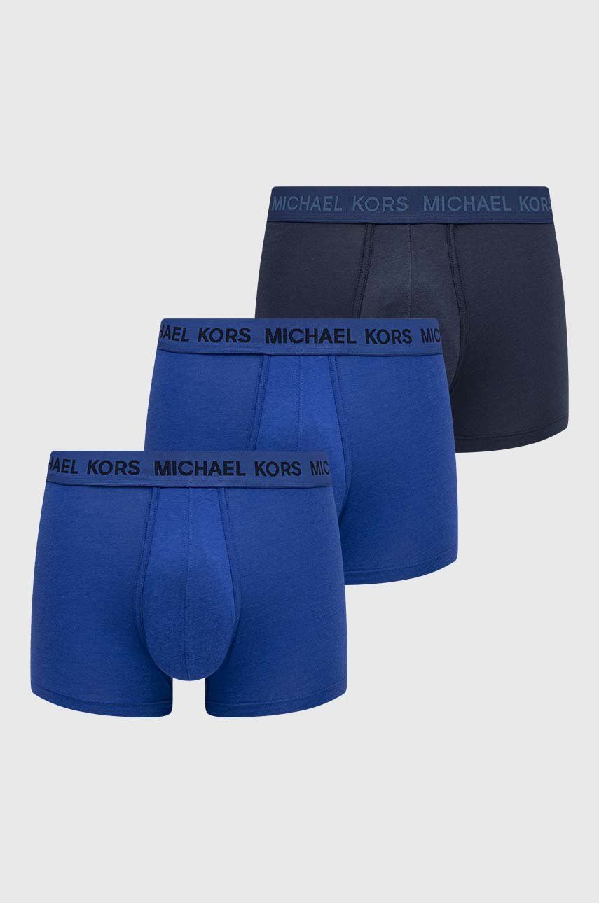 Michael Kors boxeri 3-pack barbati, culoarea albastru marin (3-pack) imagine noua