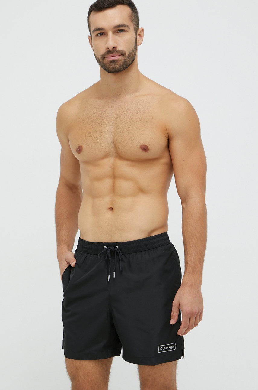 

Плувни шорти Calvin Klein в черно, Черен