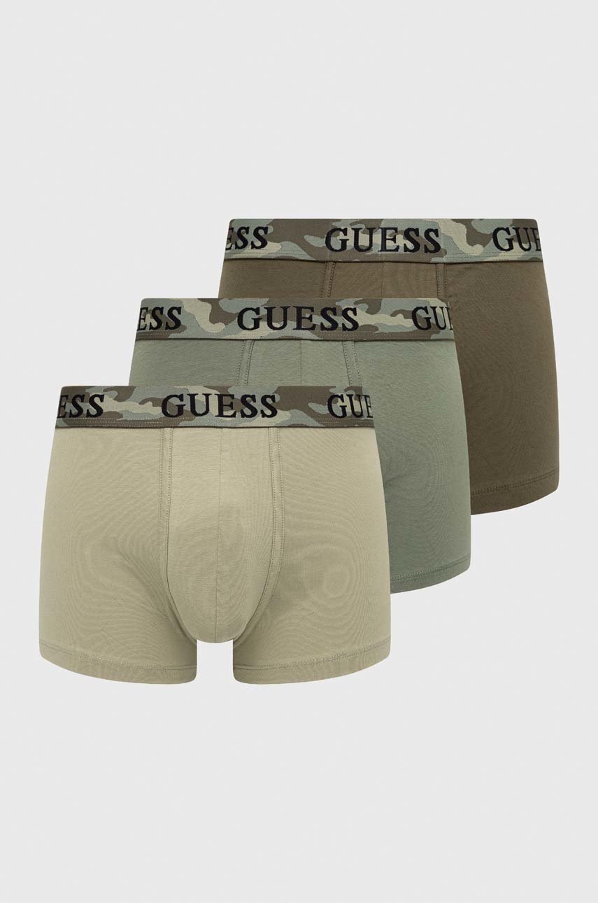 

Боксери Guess 3-pack чоловічі колір зелений