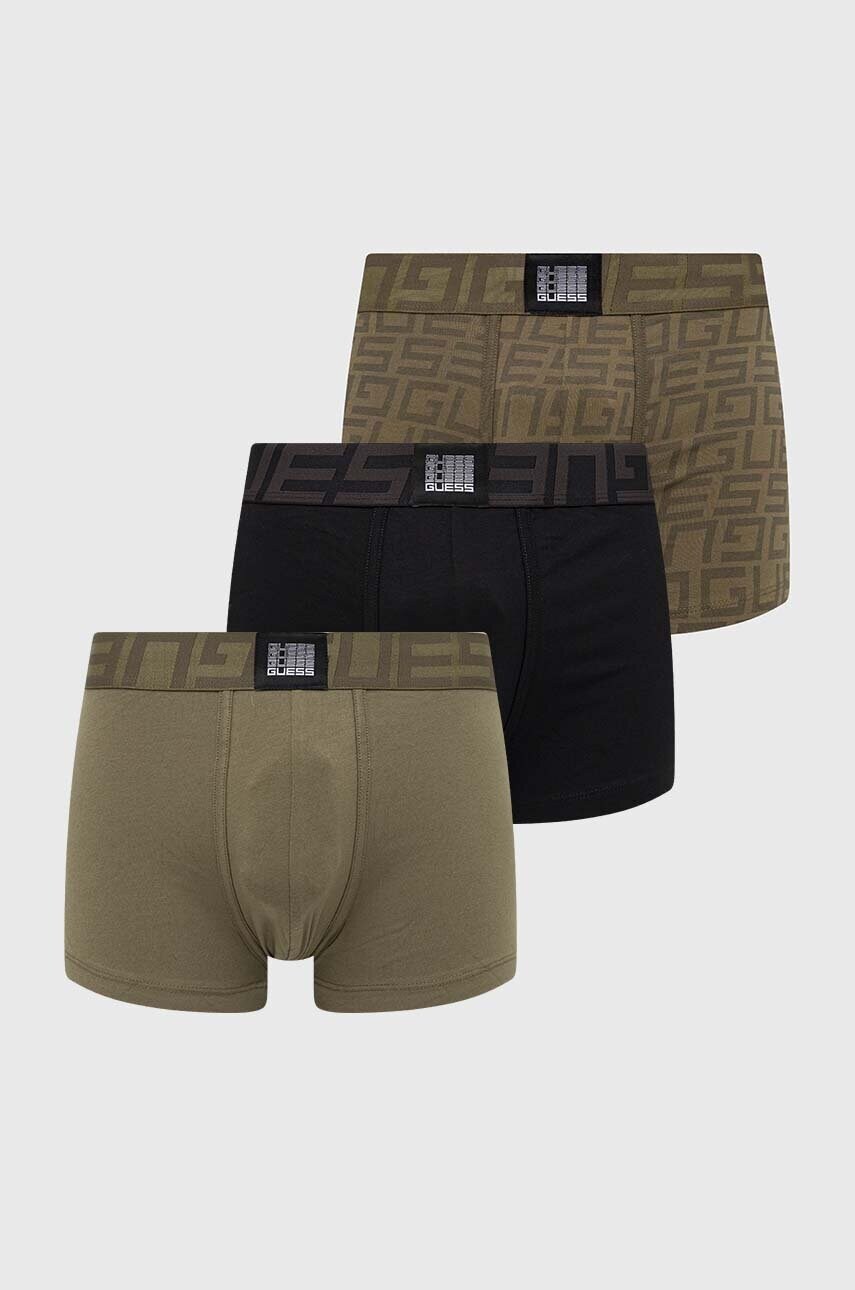 

Боксери Guess 3-pack чоловічі колір зелений