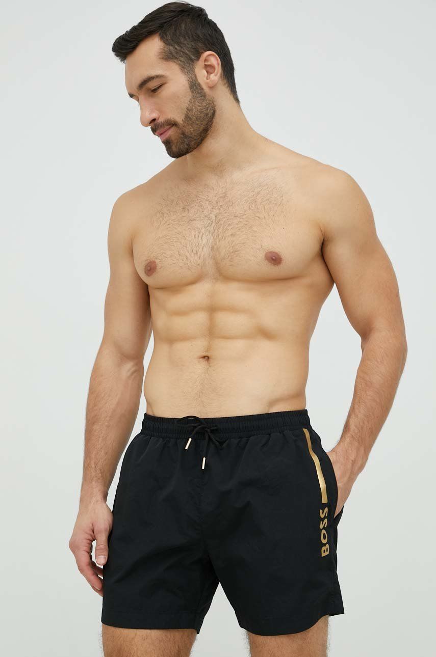 BOSS pantaloni scurti de baie culoarea negru Bărbaţi 2023-03-21