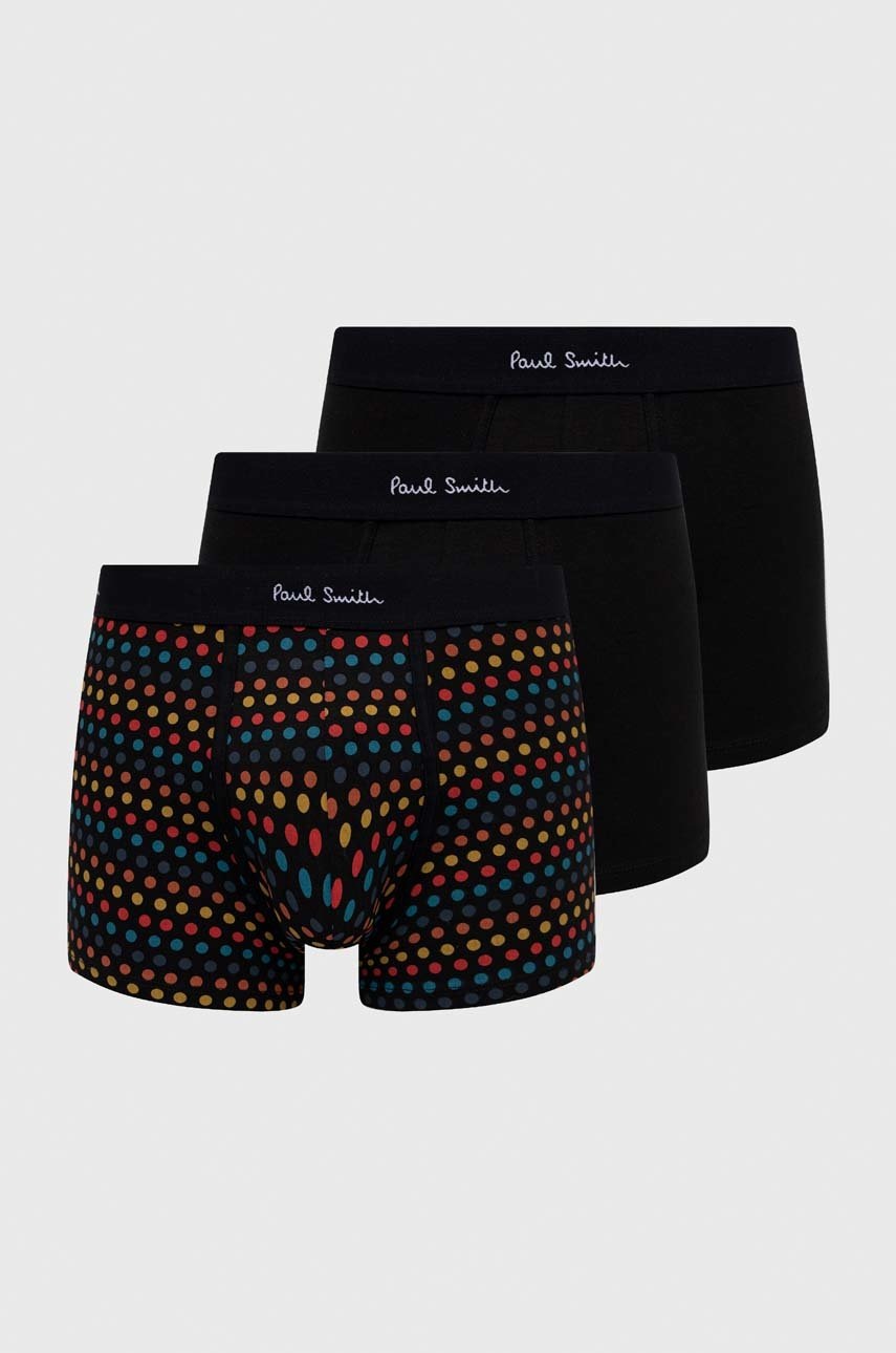 

Боксеры Paul Smith 3 шт мужские цвет чёрный