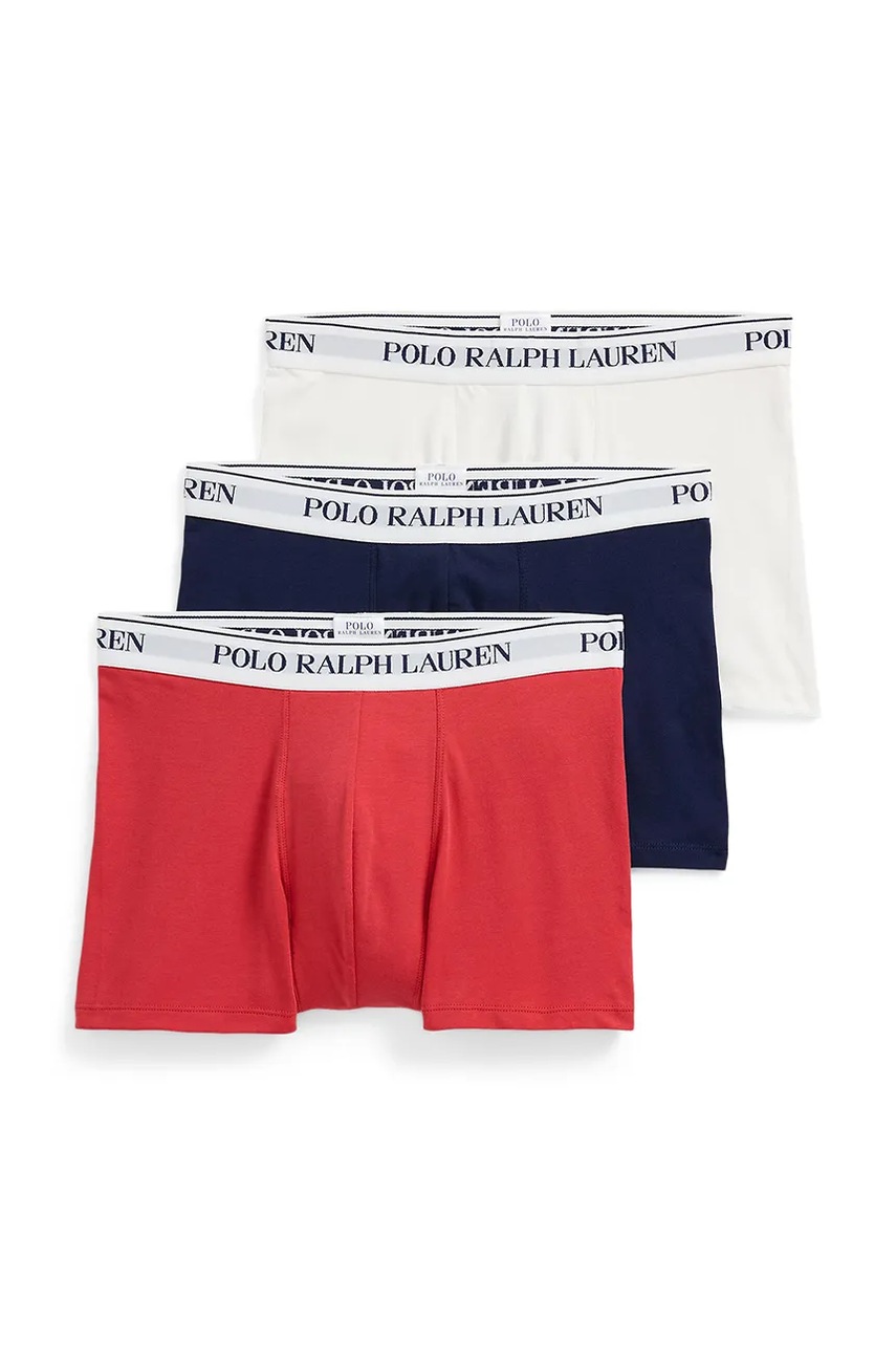 Levně Boxerky Polo Ralph Lauren 3-pack pánské, bílá barva, 714830299