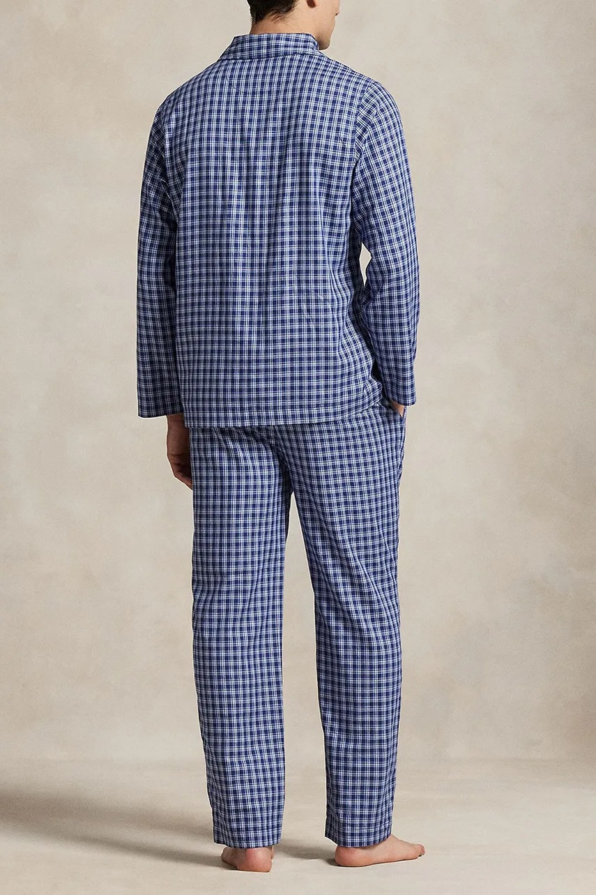 Хлопковая пижама Polo Ralph Lauren цвет красный узор 714899627