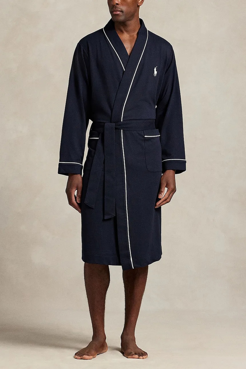 Levně Župan Polo Ralph Lauren černá barva, 714899677