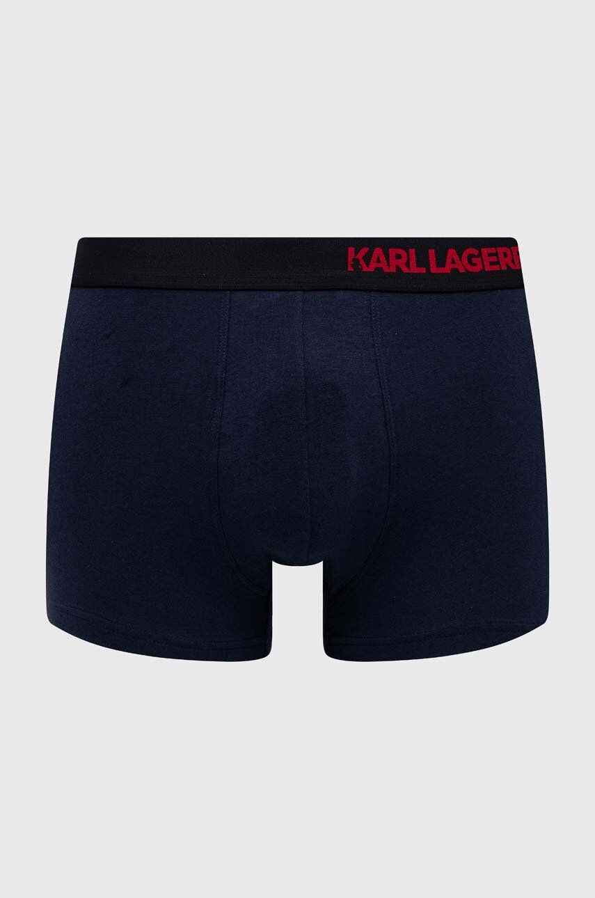 Karl Lagerfeld Boxeri 3-pack Barbati, Culoarea Albastru Marin