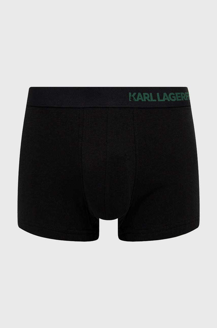 Karl Lagerfeld Boxeri 3-pack Barbati, Culoarea Negru