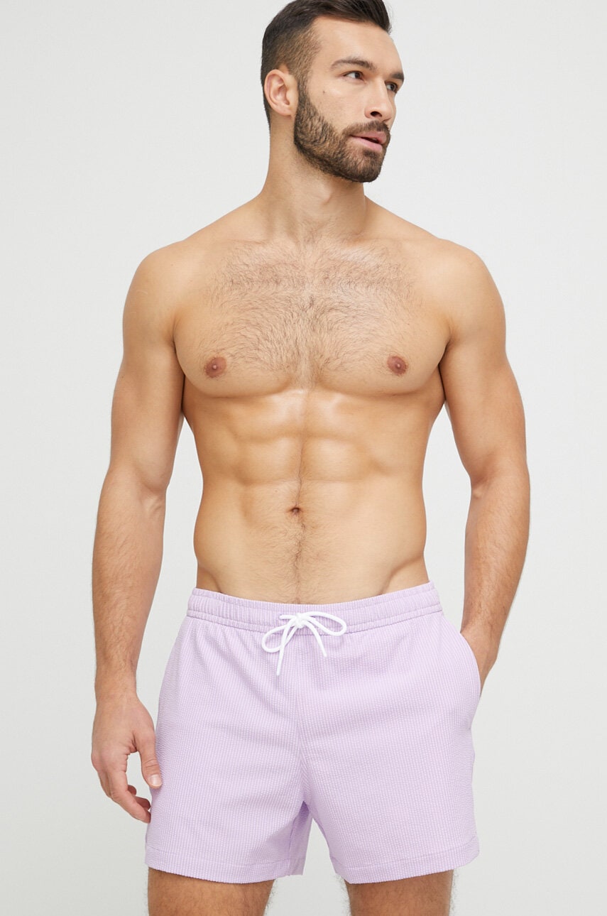 Abercrombie & Fitch Pantaloni Scurti De Baie Culoarea Violet