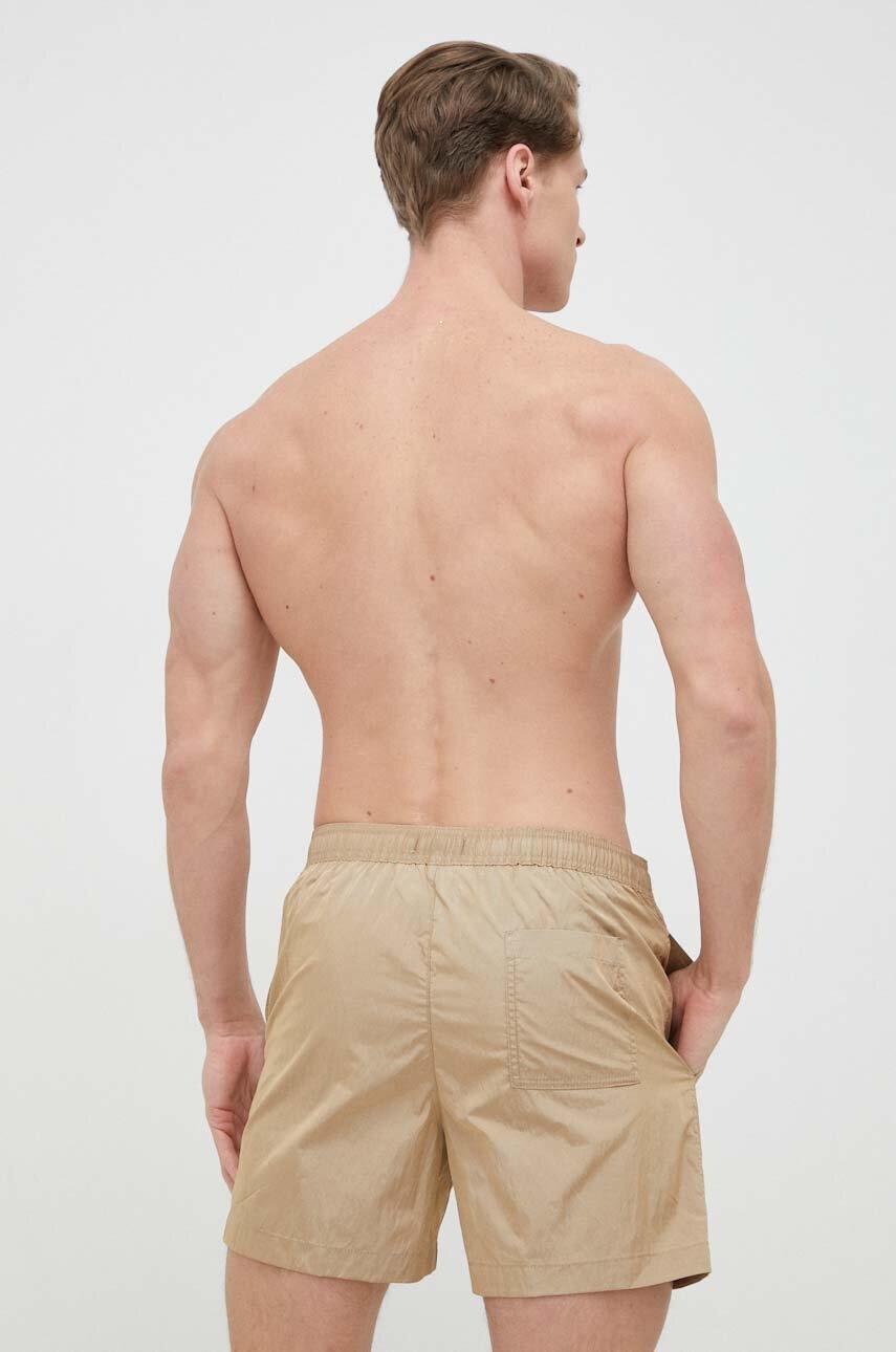 Σορτς κολύμβησης Calvin Klein χρώμα: μπεζ