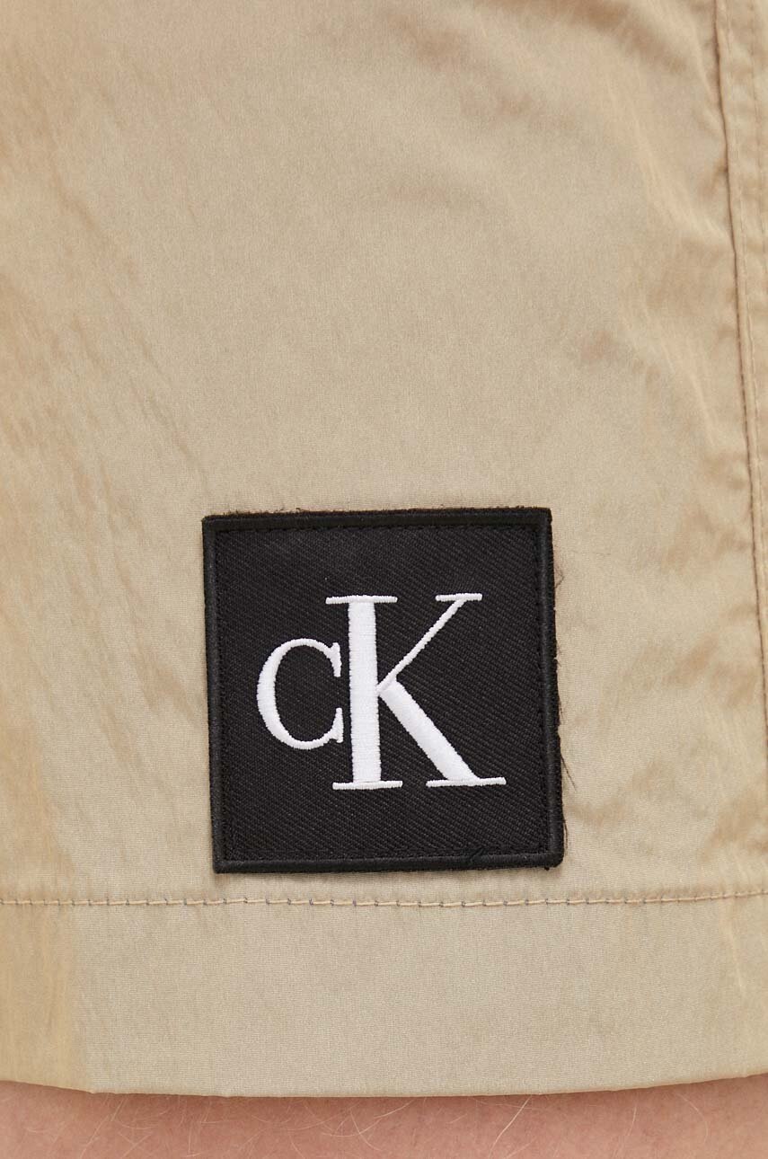 Σορτς κολύμβησης Calvin Klein χρώμα: μπεζ