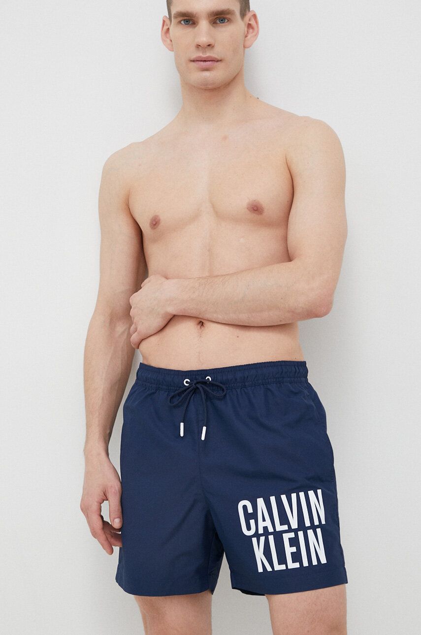 Σορτς κολύμβησης Calvin Klein χρώμα: ναυτικό μπλε