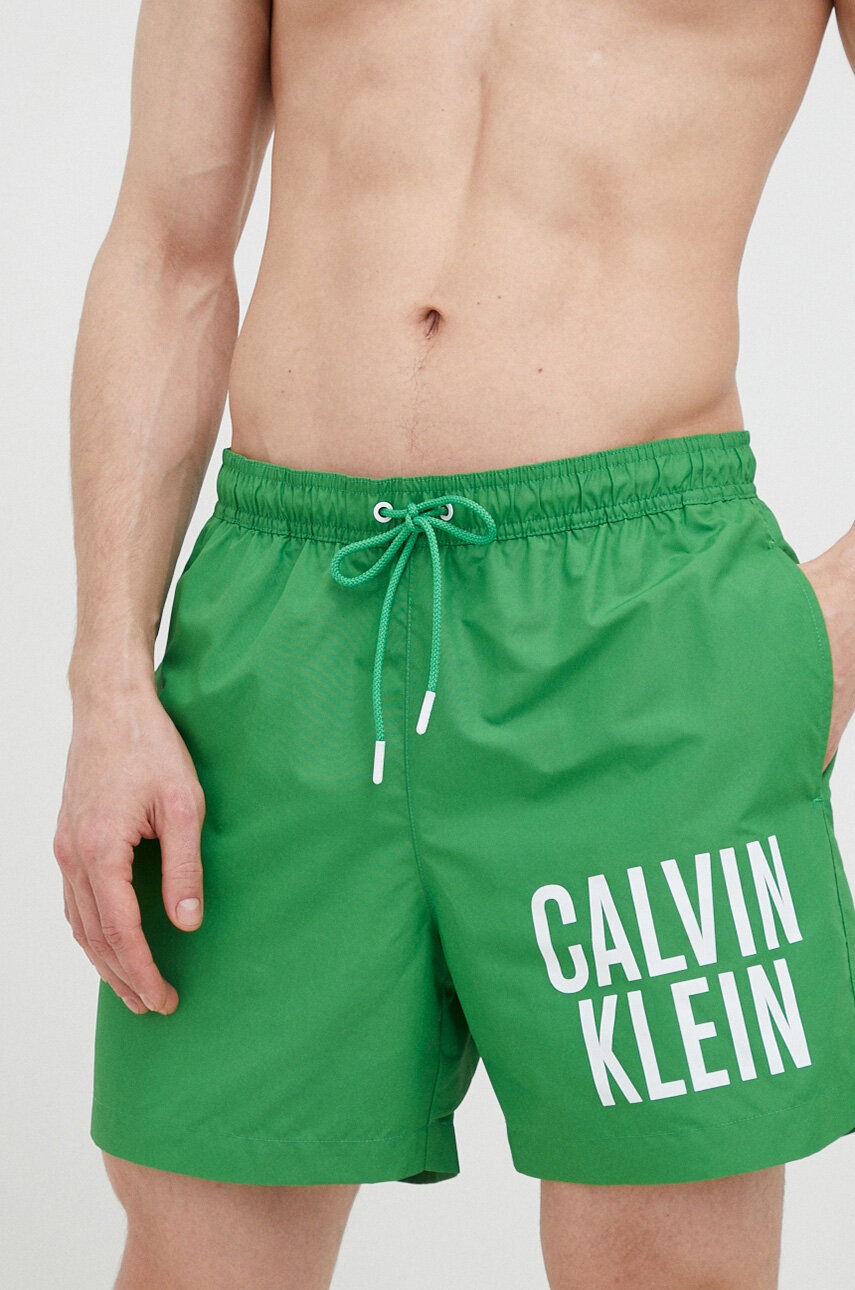 Σορτς κολύμβησης Calvin Klein χρώμα: πράσινο