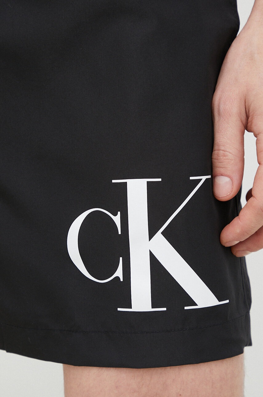 Σορτς κολύμβησης Calvin Klein χρώμα: μαύρο