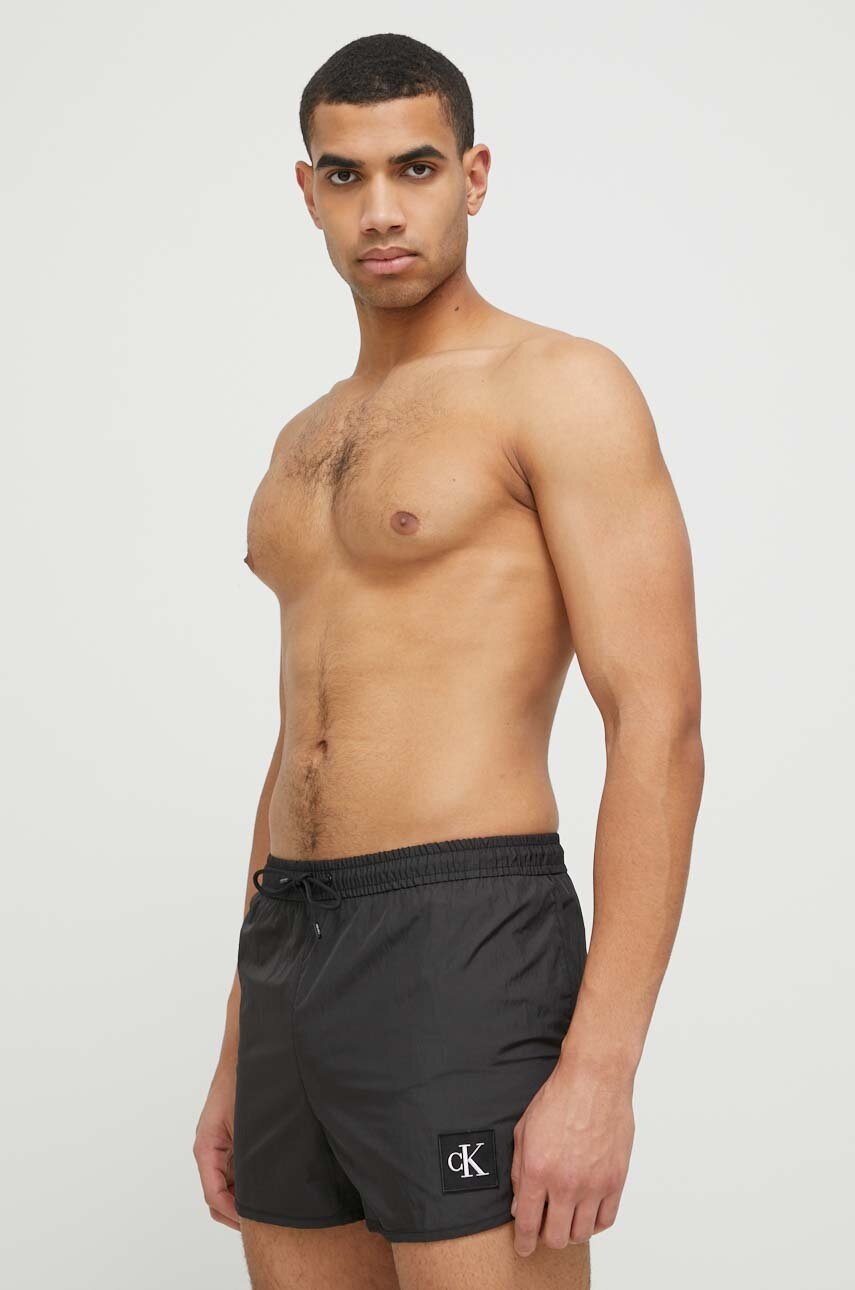

Плувни шорти Calvin Klein в черно, Черен