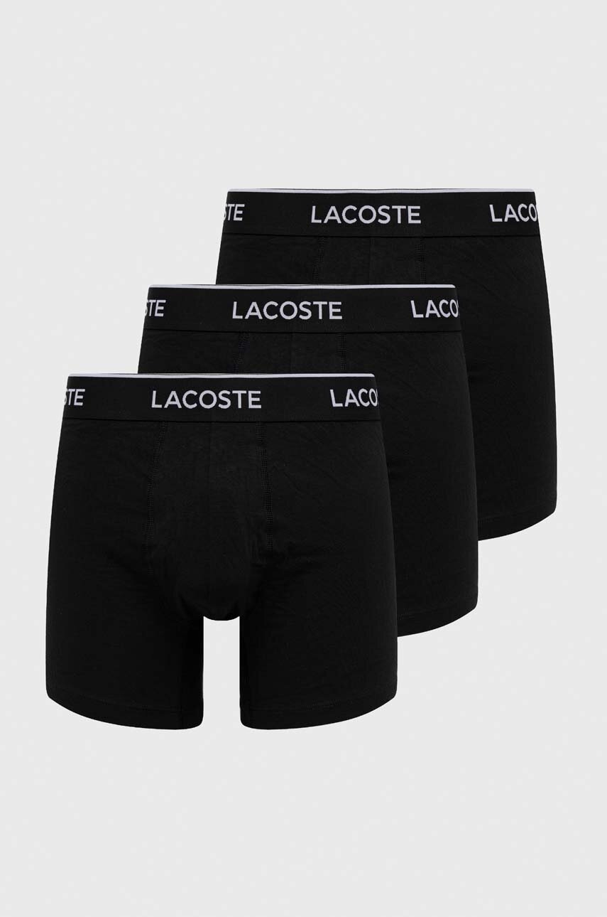 

Боксеры Lacoste 3 шт мужские цвет чёрный
