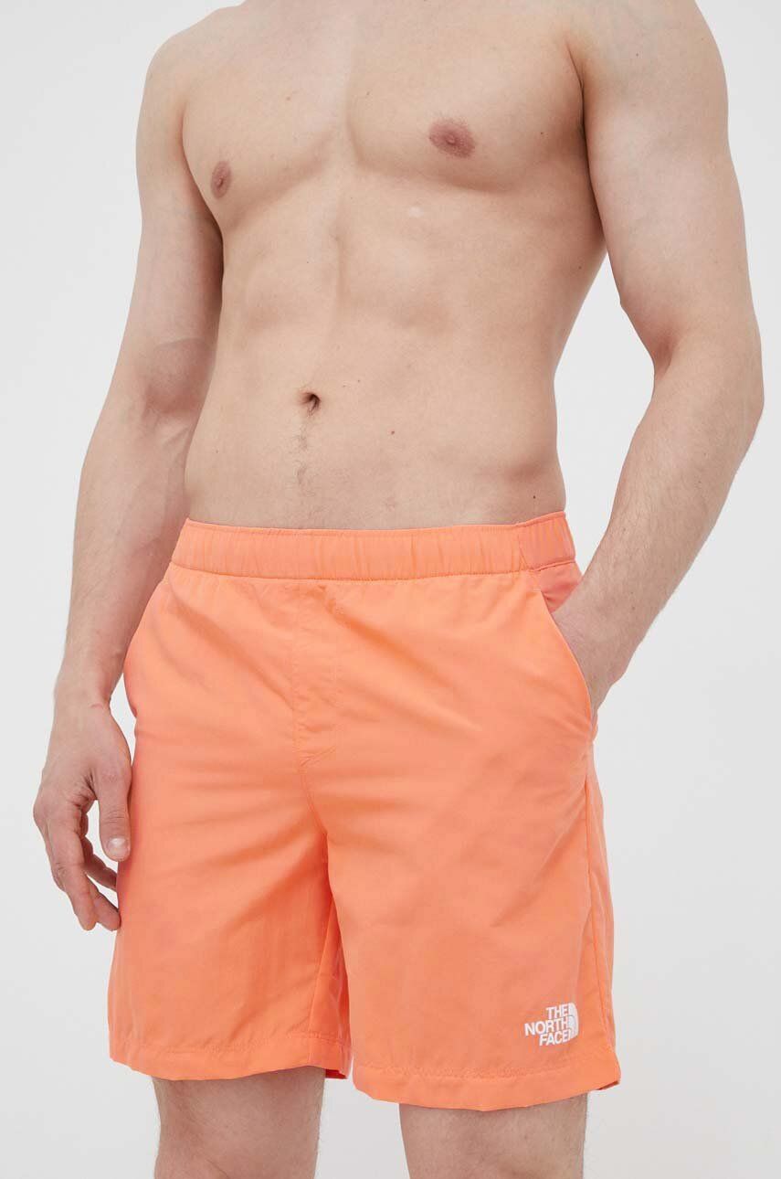 Plavkové šortky The North Face oranžová barva - oranžová -  Hlavní materiál: 100 % Polyamid