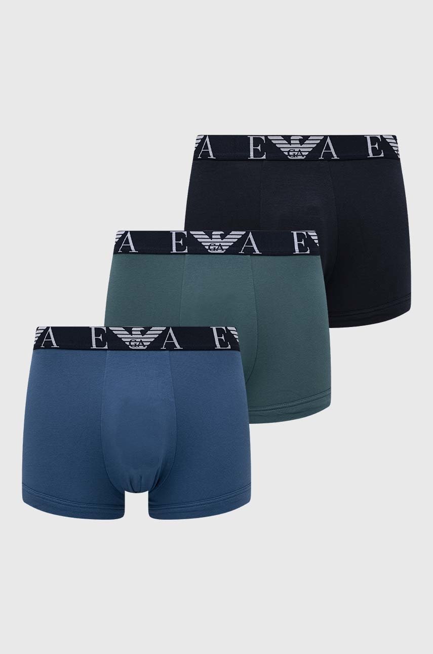 

Боксерки Emporio Armani Underwear (3 броя) в тъмносиньо, Тъмносин