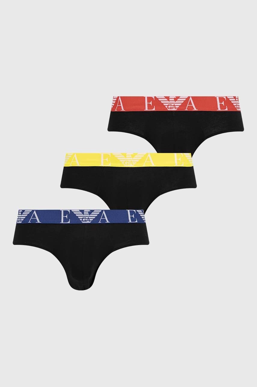 

Слипы Emporio Armani Underwear 3 шт мужские цвет чёрный