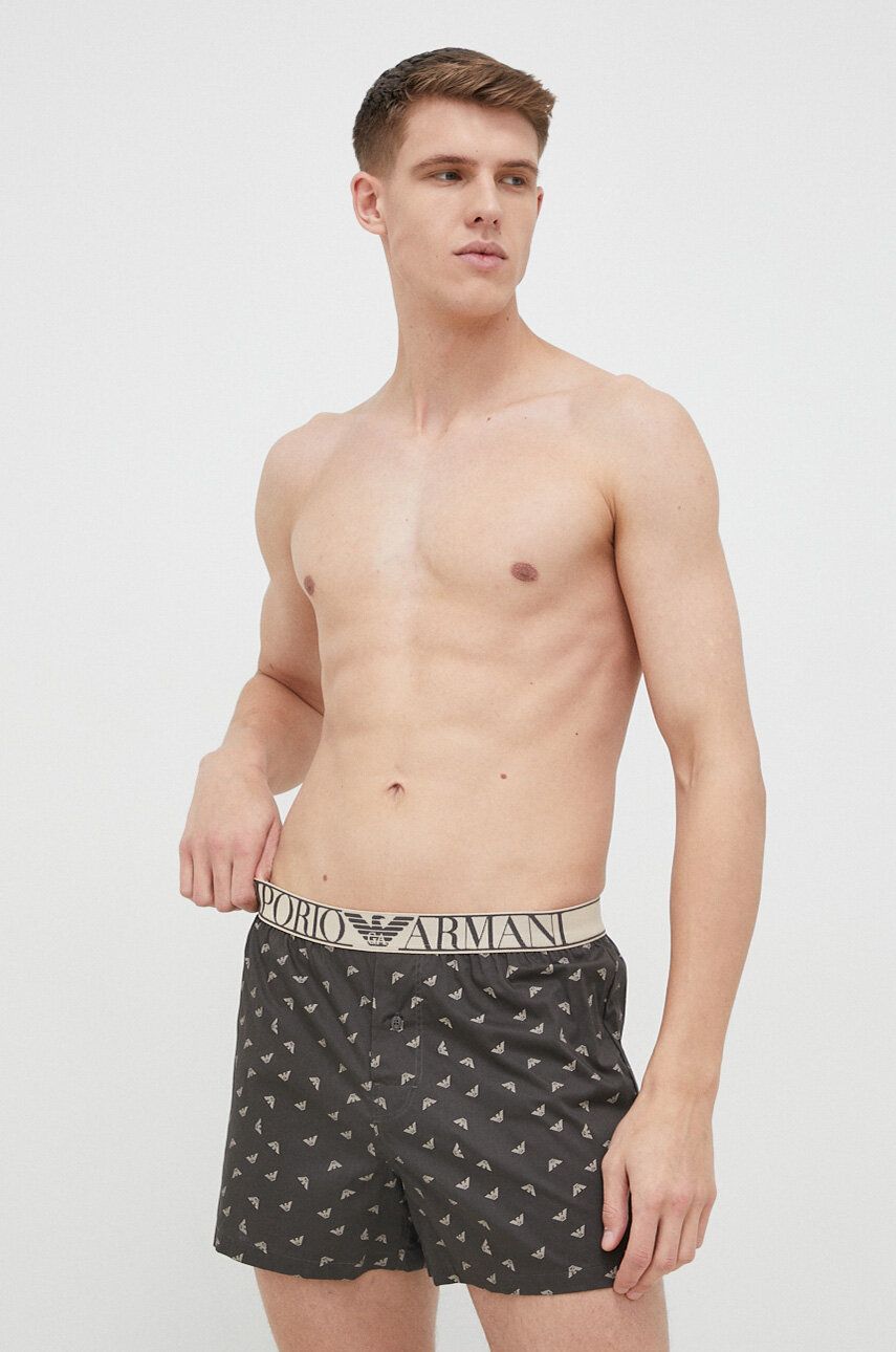 Emporio Armani Underwear boxeri de bumbac culoarea gri answear.ro imagine noua