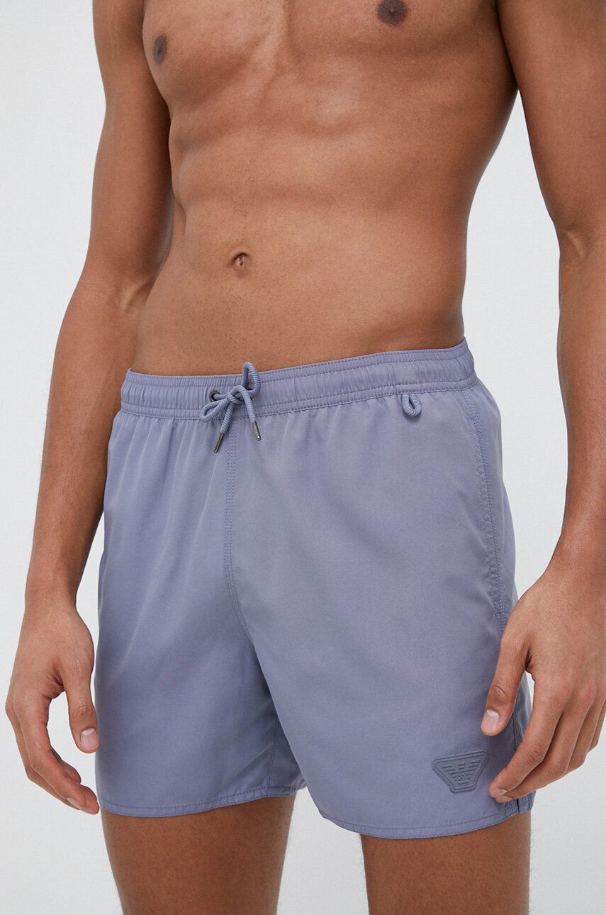Emporio Armani Underwear Pantaloni Scurti De Baie Culoarea Albastru Marin
