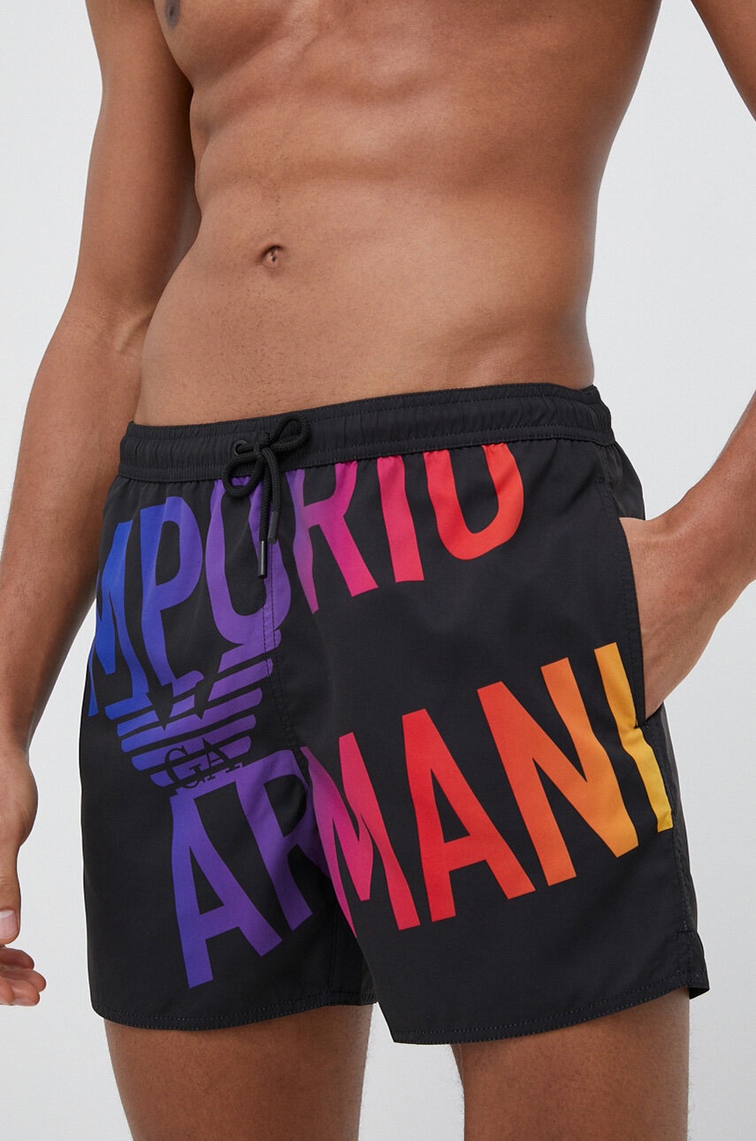 

Плувни шорти Emporio Armani Underwear в черно, Черен