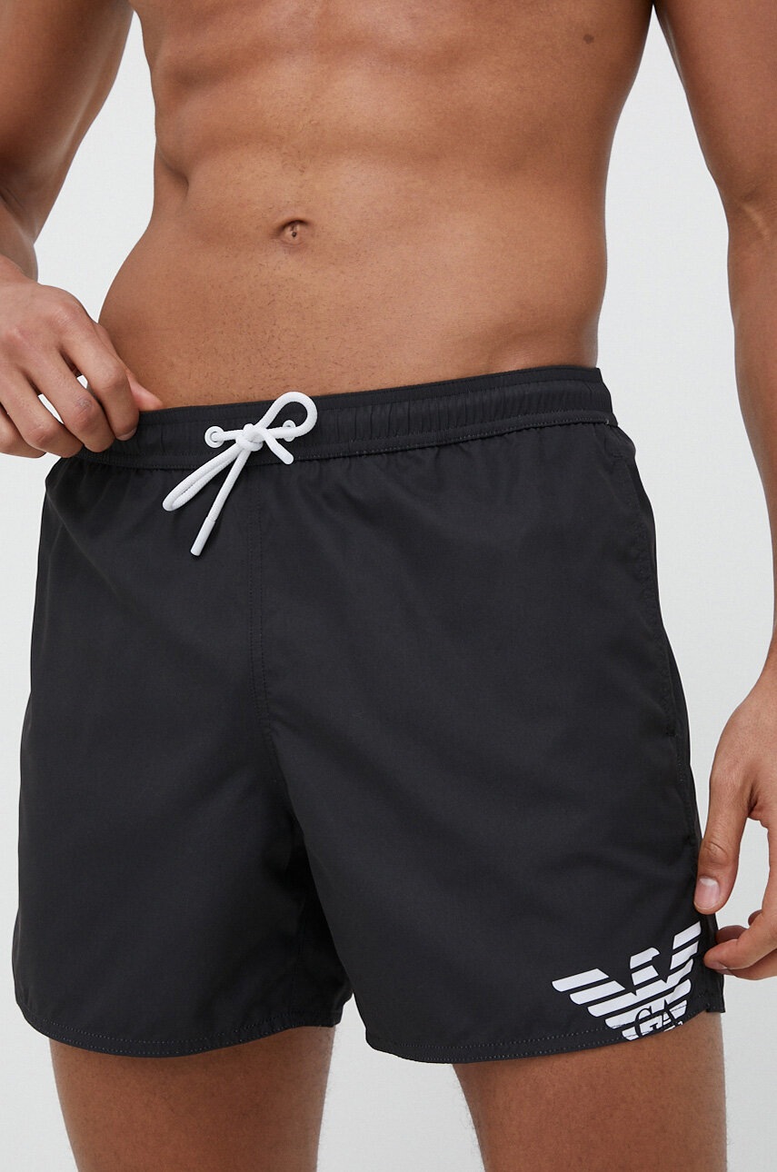 

Плувни шорти Emporio Armani Underwear в черно, Черен