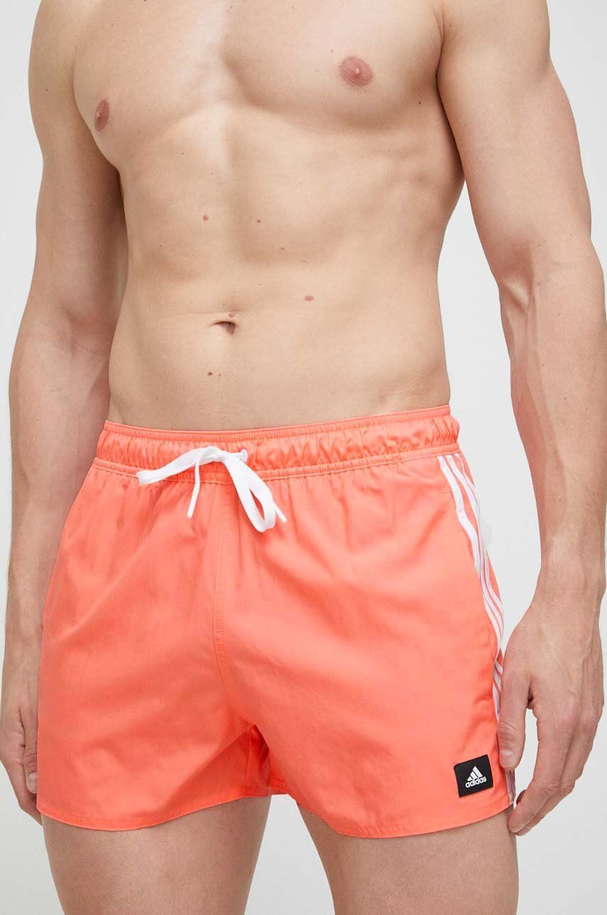 adidas Performance pantaloni scurti de baie culoarea portocaliu