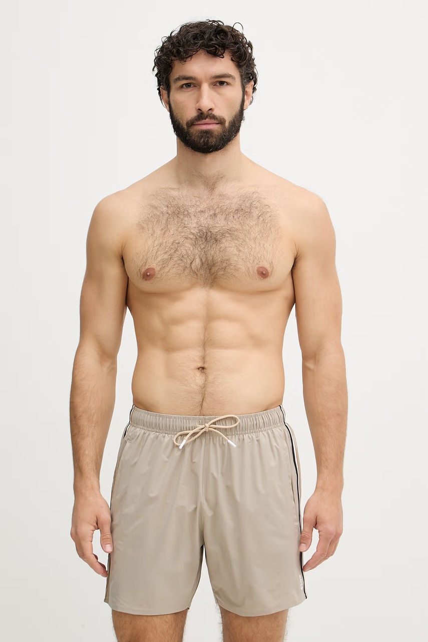 BOSS σορτς μαγιό ανδρικά Iconic 50491594 μπεζ XXL,M,XL,S,L