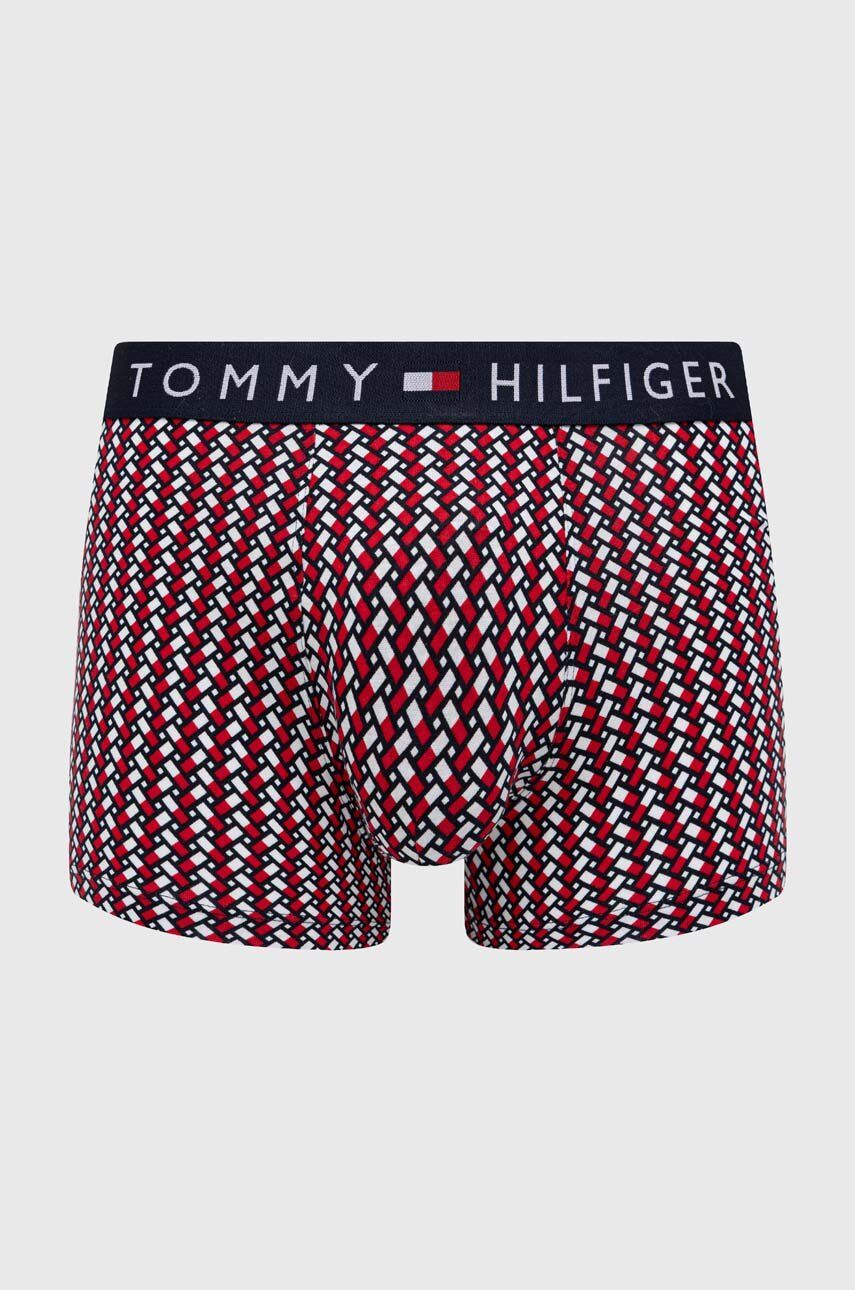 Boxerky Tommy Hilfiger pánské, červená barva